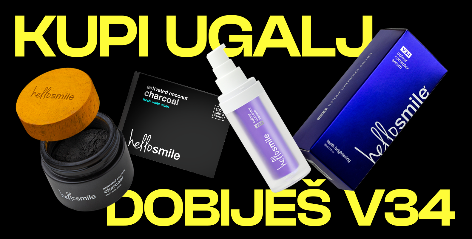 Kupi Aktivni Ugalj, Dobiješ V34 Serum! - Aktivni Ugalj + V34 Serum