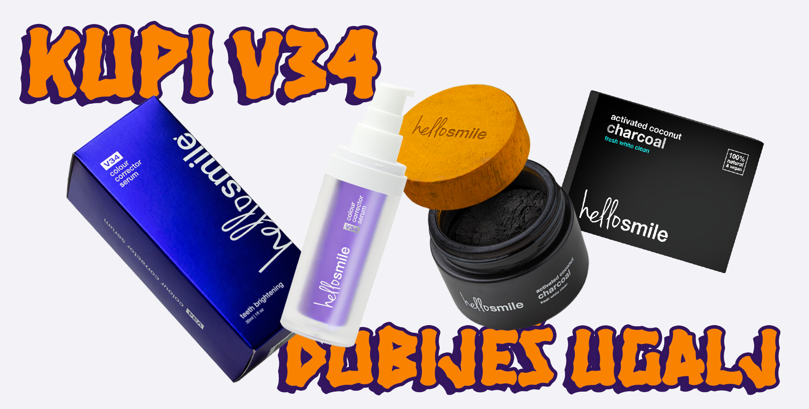 Kupi V34 Serum, Dobiješ Altivni Ugalj! - V34 Serum + Aktivni Ugalj